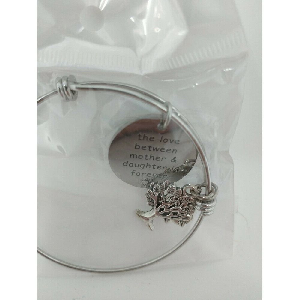Adjustable Bracelet Mother Daughter w Tree of Life